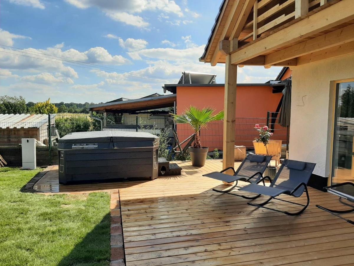 Landliebe, Ferienhaus, 3 Schlafzimmer Mit Sauna Und Outdoor Whirlpool Geierswalde Exterior foto